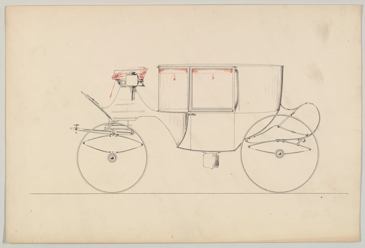 Clarence (unnumbered) by Brewster & Co., drawing, 1850-1870
