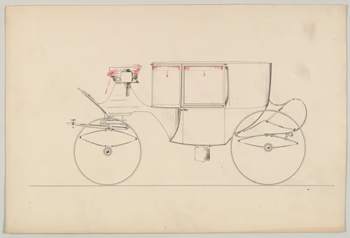 Clarence (unnumbered) by Brewster & Co., drawing, 1850-1870