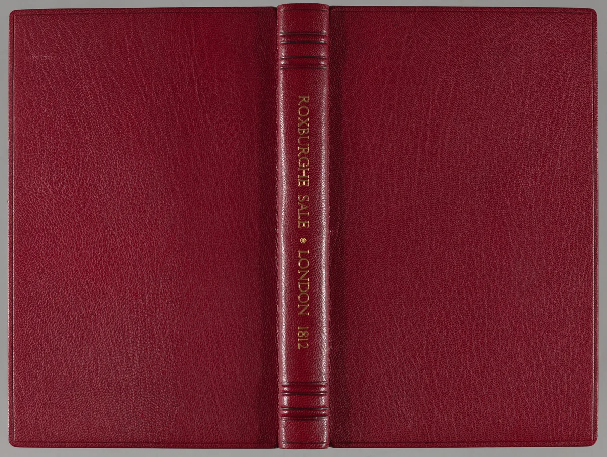 A catalogue of the library of the late John, Duke of Roxburghe : arranged by G. and W. Nicol ; which will be sold by auction ... on Monday, 18th May, 1812, and the forty-one following days, Sundays excepted ... by Robert H. Evans by Robert Harding Evans, artwork, 1812
