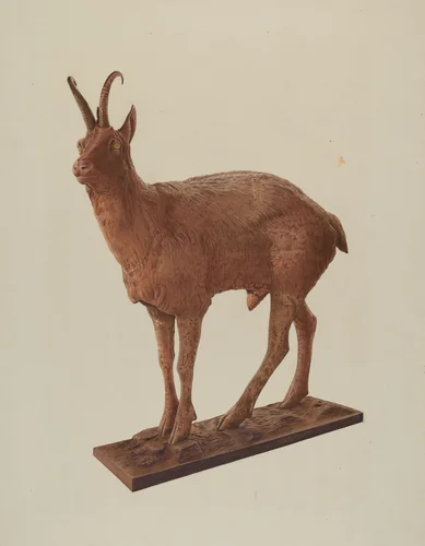 Cast Iron Goat by Lucille Chabot, index of american design, 1940