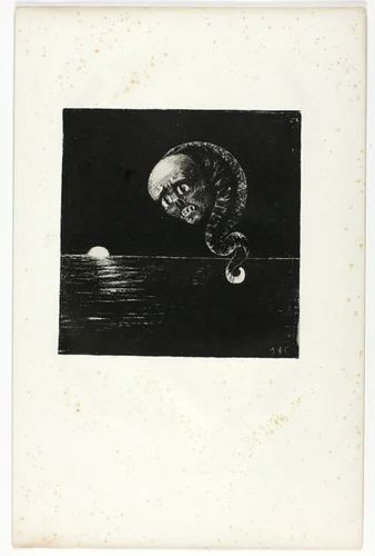 Untitled, plate from Je regardais et je vis... by Odilon Redon, print, 1896