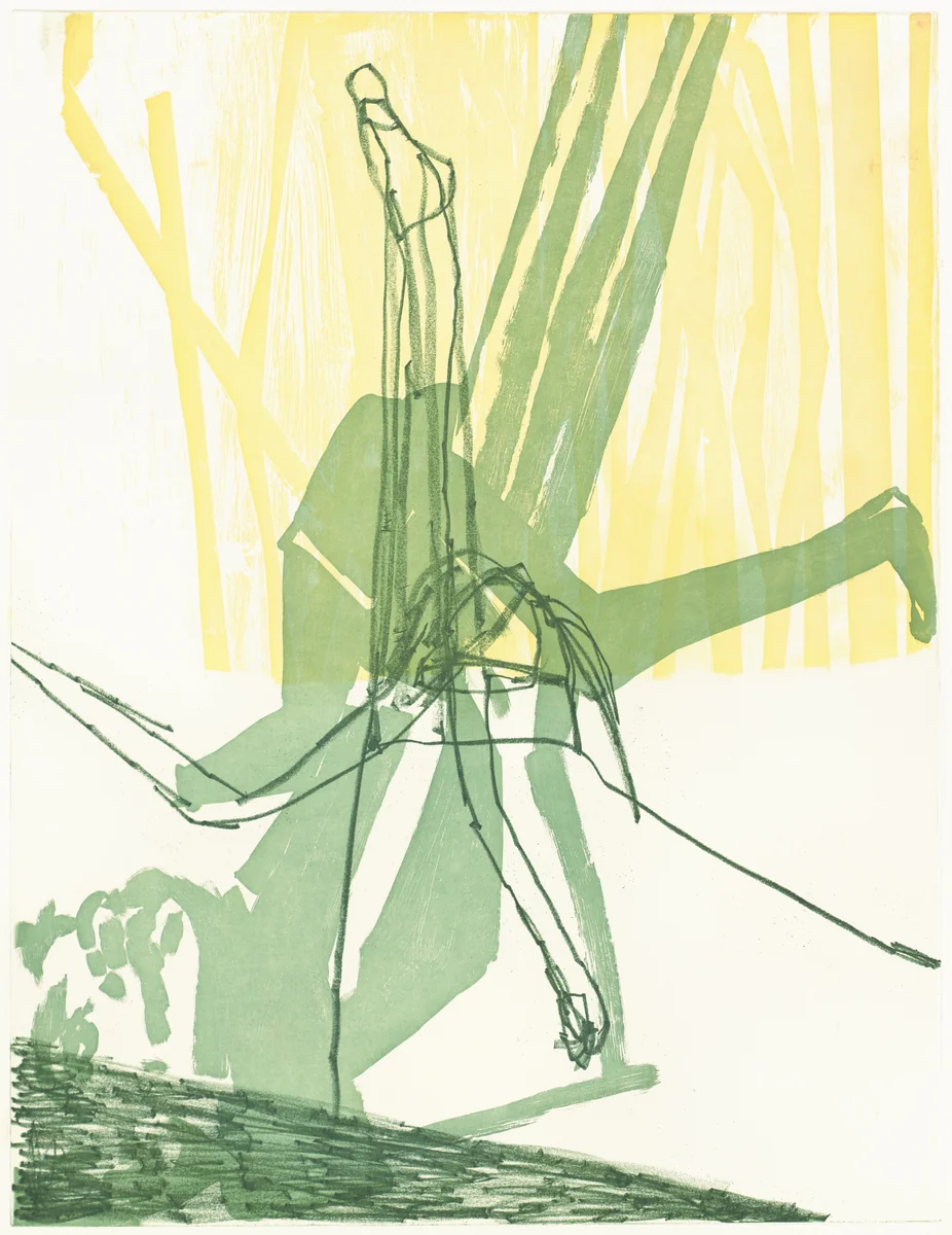 S & E (working proof 10) by Amy Sillman, print, 2007