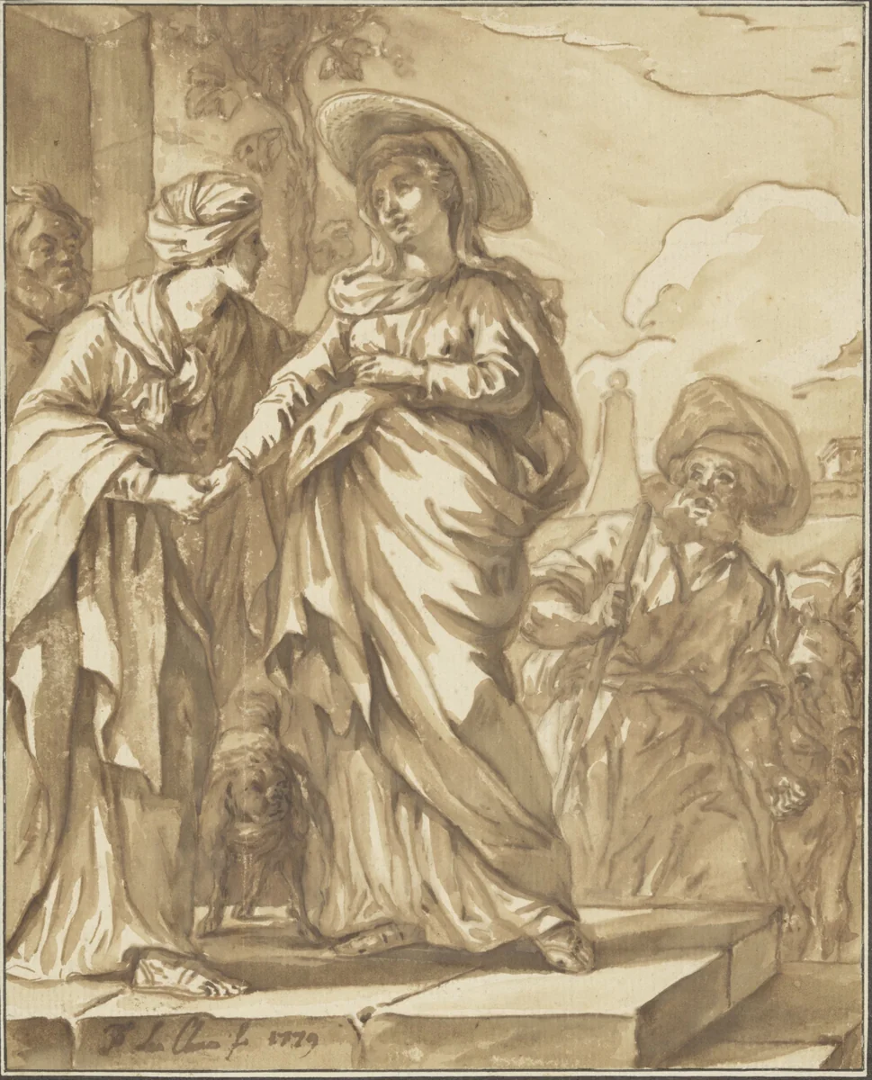 De Visitatie by anonymous, drawing, 1779