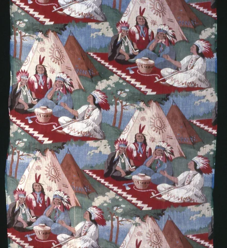 Panel (Furnishing Fabric) by United States, textile, 1801-1900