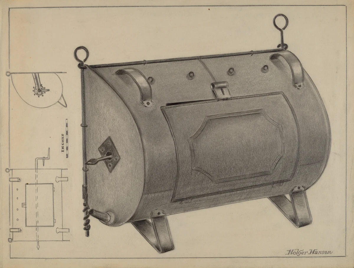 Dutch Oven by Holger Hansen, index of american design, 1936