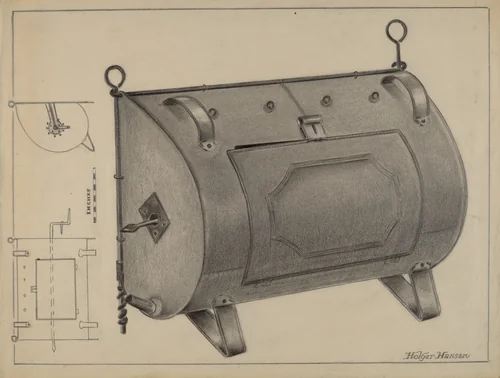 Dutch Oven by Holger Hansen, index of american design, 1936