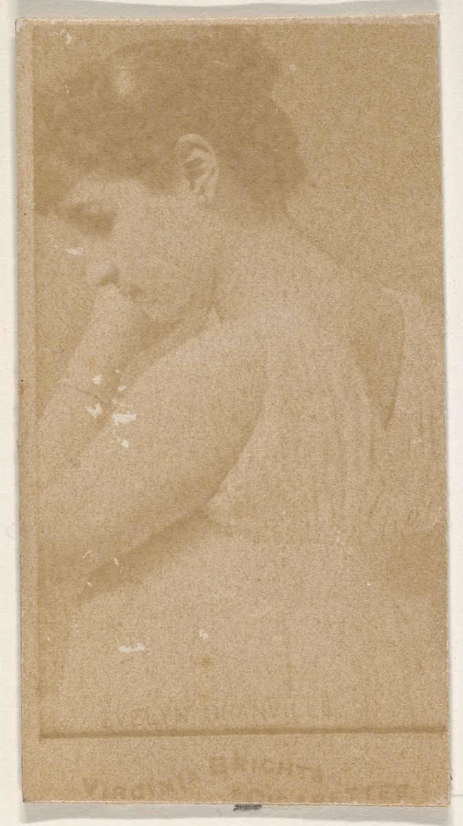 Evelyn Osanville, From the Actors and Actresses series (N45, Type 1) for Virginia Brights Cigarettes by Allen & Ginter, photograph, 1885-1891