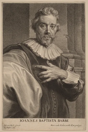 Jan Baptista Barbe by Anthony van Dyck, print, 1626-1641