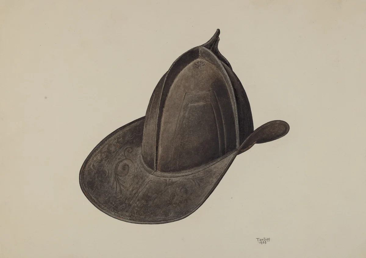 Fireman's Hat by Robert Tardiff, index of american design, 1938