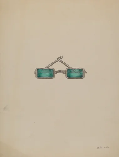 Spectacles with Green Lenses by Herbert Marsh, index of american design, 1936
