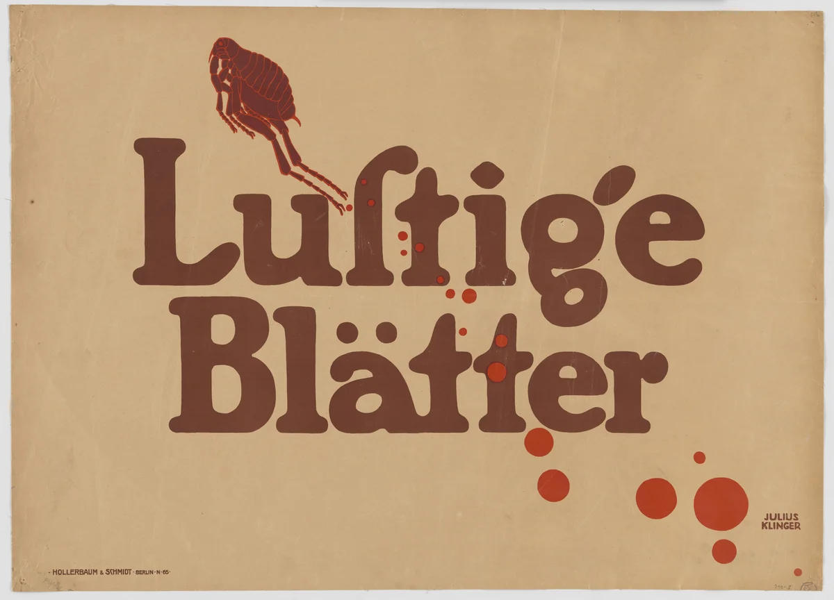 Lustige Blatter by Julius Klinger, design, 1907