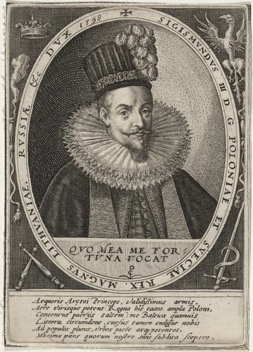 Sigismund III, King of Poland by Crispijn van de Passe I, print, 1598