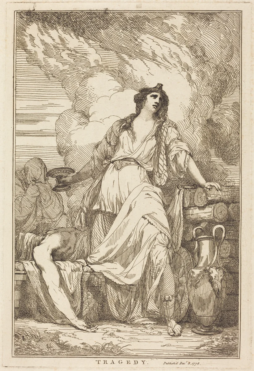 Tragedy by John Hamilton Mortimer, print, 1778