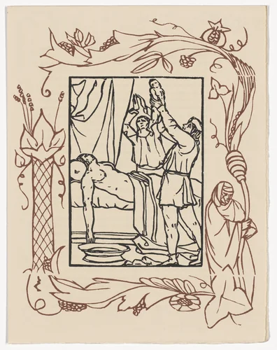 Plate (page 363) from Les Petites Fleurs de St. François (The Little Flowers of St. Francis) by Émile Bernard, illustrated book, 1928