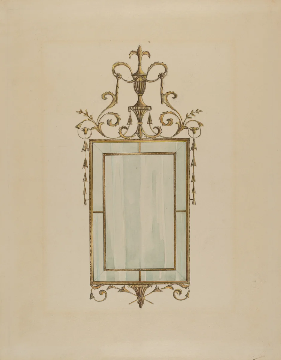 Mirror by Nicholas Gorid, index of american design, 1936