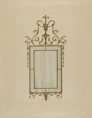 Mirror by Nicholas Gorid, index of american design, 1936