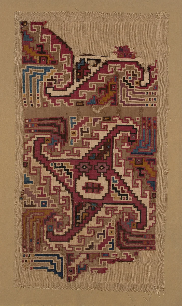 Fragment by Moche-Huari, textile, 800-1000