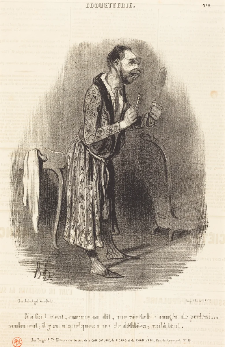 Ma foi! c'est comme on dit... by Honoré Daumier, print, 1840