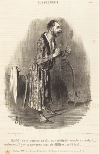 Ma foi! c'est comme on dit... by Honoré Daumier, print, 1840