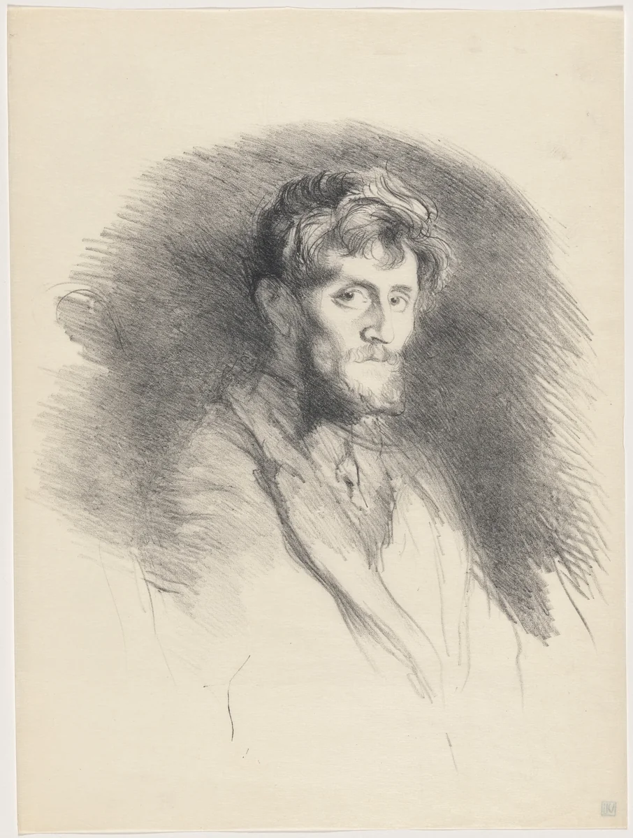 Etude (Maurice Dumont) by Henri De Groux, print, 1895