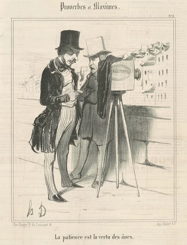 La patience est la vertu des ânes by Honoré Daumier, print, 1840