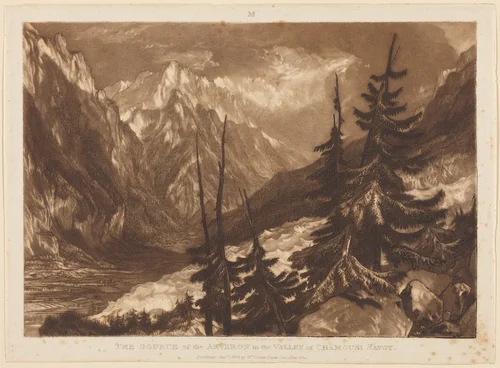 The Source of the Arveron by Joseph Mallord William Turner, print, 1816