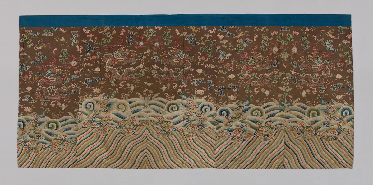 Panel (Dress Fabric) by Manchu China, textile, 1750-1800
