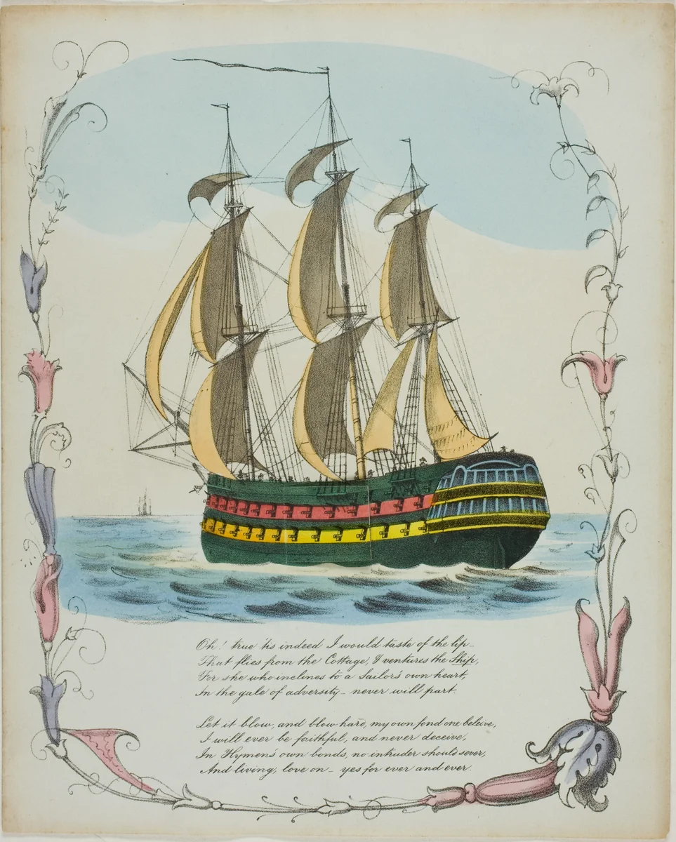 Oh! Tis True Indeed I would Taste of the Lip (valentine) by Unknown Artist, other, 1801-1900