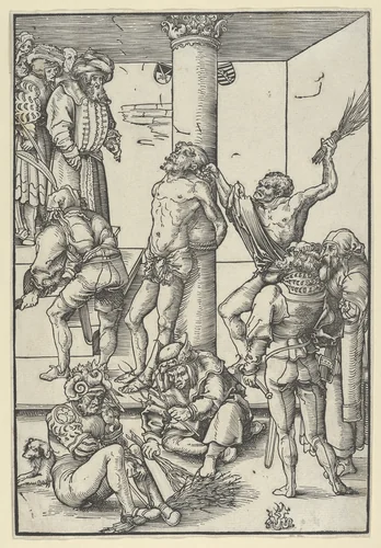 The Flagellation, from The Passion by Lucas Cranach, print, 1472-1553
