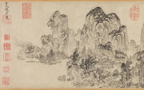 Landscape by Zhao Yuan, painting, 1367-1399