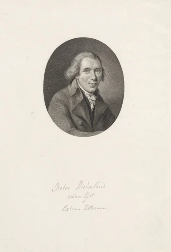 Portret van Pieter Nieuwland by Reinier Vinkeles, print, 1802-1803