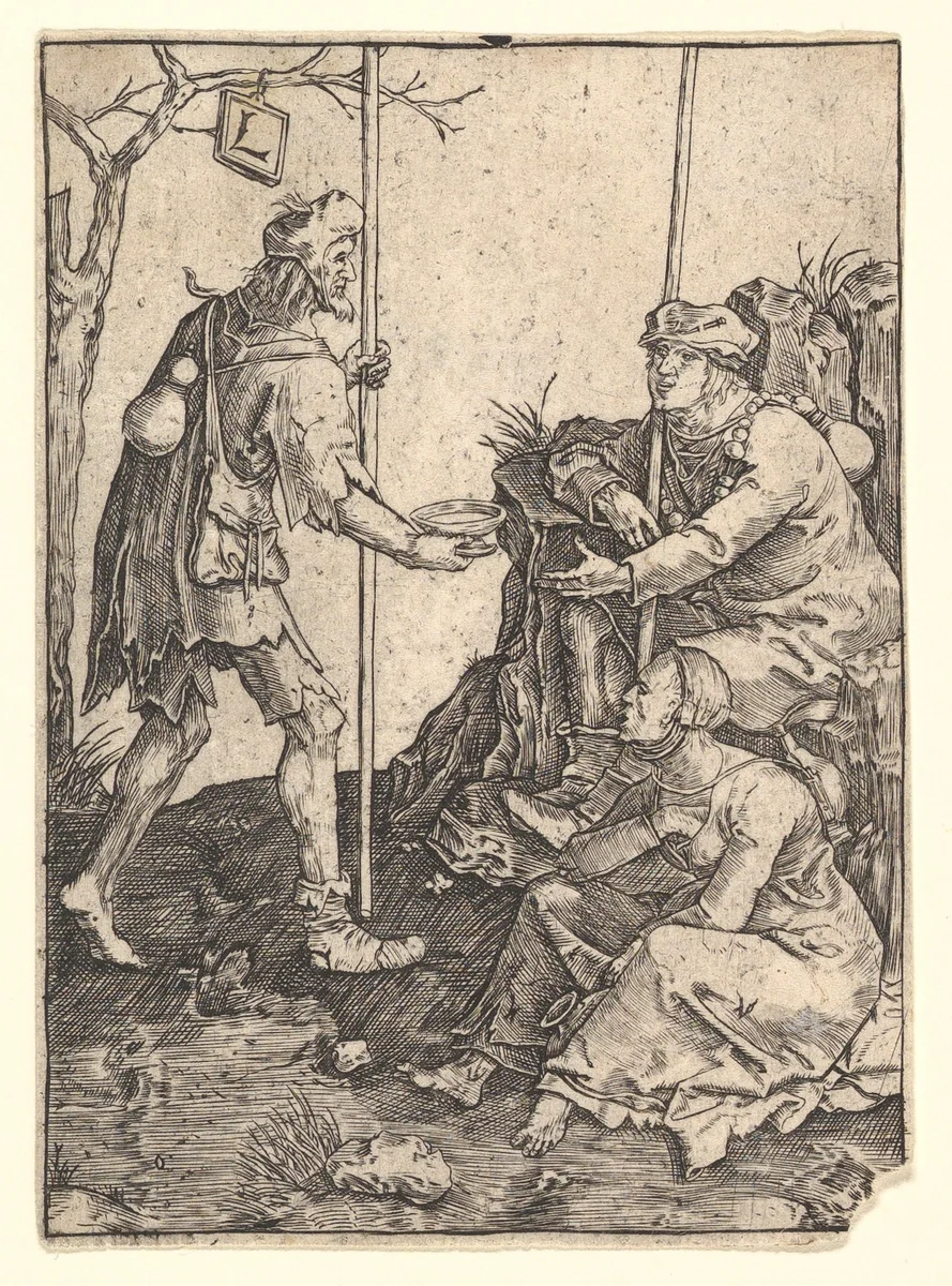 The Beggars by Lucas van Leyden, print, 1489-2006