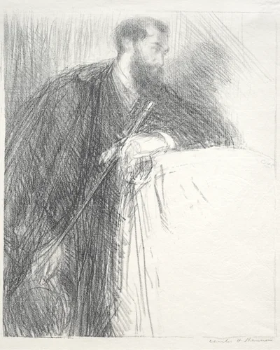 Lucien Pissarro by Charles Hasslewood Shannon, print, 1895