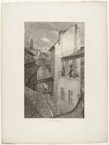 A Mother I from Dramas, Opus IX by Max Klinger, print, 1883