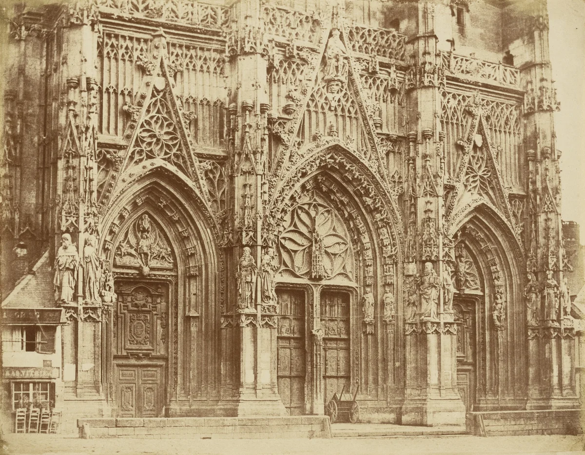 West Front, Abbeville, Church of St. Wolfran by Alfred Capel-Cure, photograph, 1856