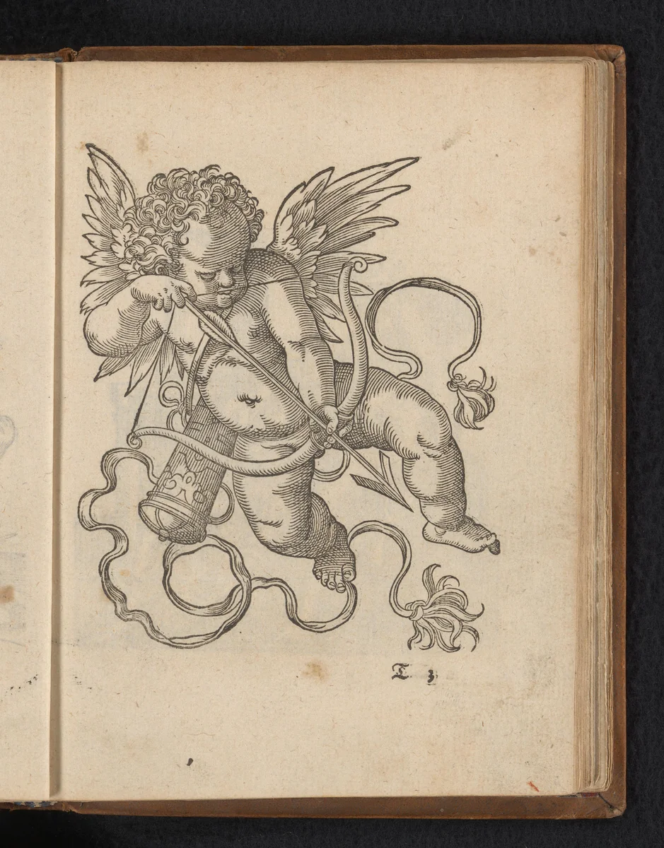 Cupido schiet een pijl by Unknown, print, 1578