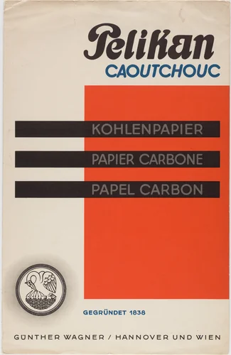 Pelikan Caoutchouc Kohlenpapier, Papier Carbone, Papel Carbon by Unknown Artist, design, 1928
