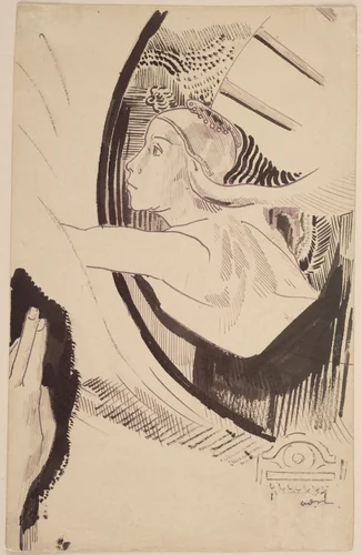 Diana by Odilon Redon, drawing, 1900