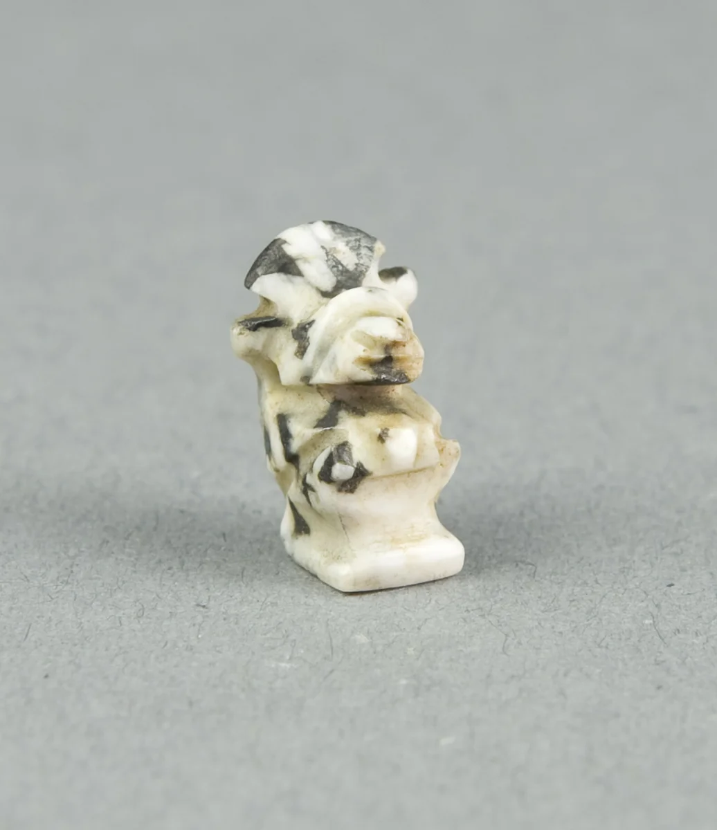 Amulet of the God Thoth, as a Baboon with Lunar Disk by Egyptian, metalwork, -1500--332