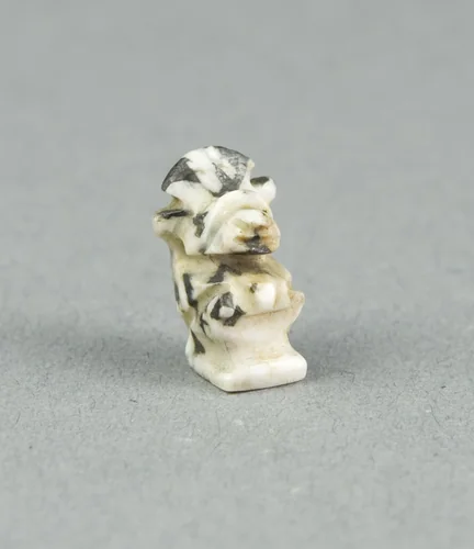 Amulet of the God Thoth, as a Baboon with Lunar Disk by Egyptian, metalwork, -1500--332