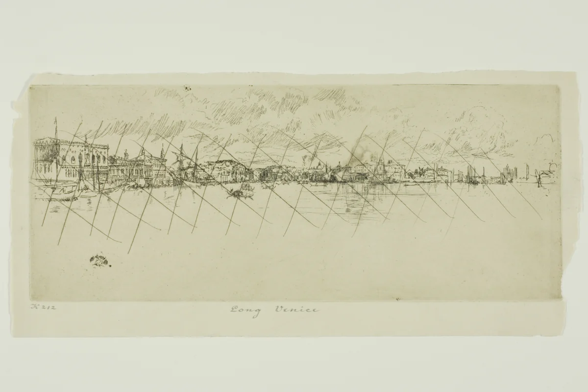 Long Venice by James McNeill Whistler, print, 1879-1880