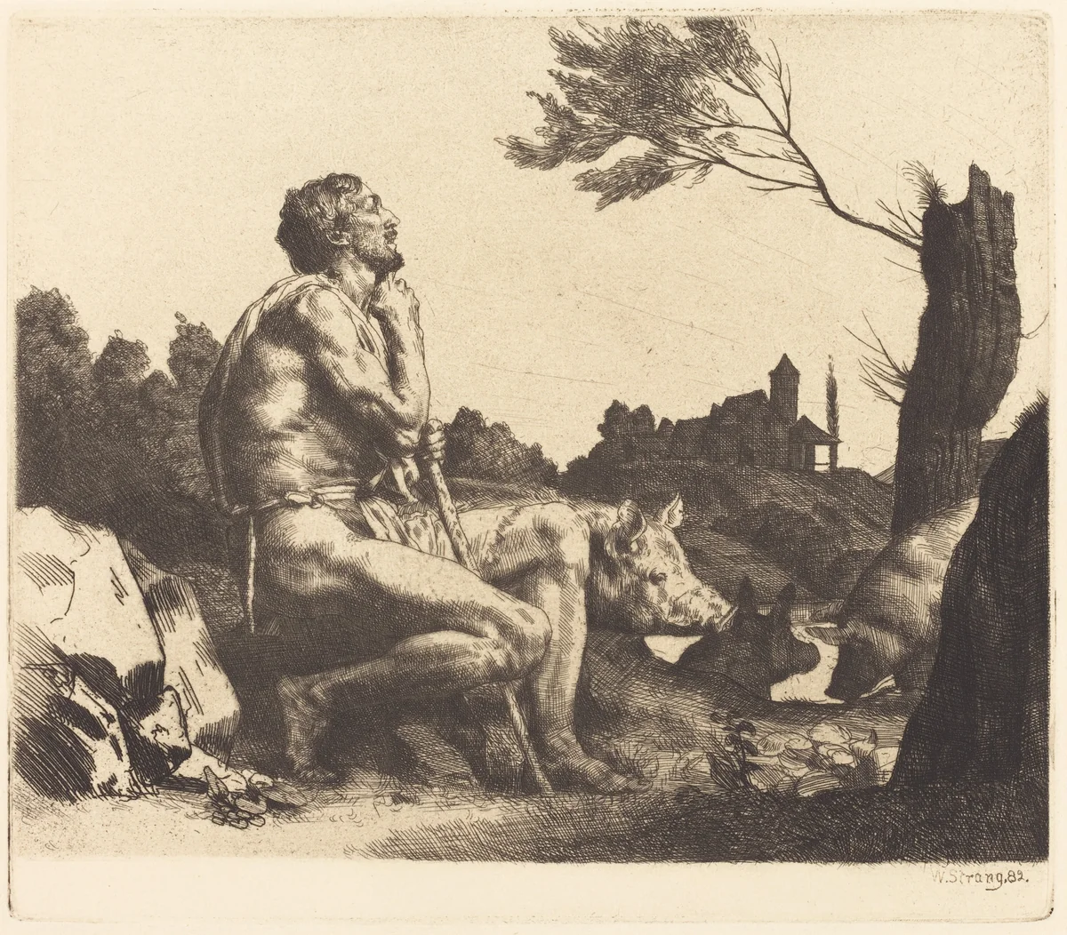 The Prodigal Son by William Strang, print, 1859-1921