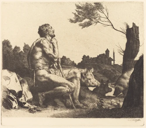 The Prodigal Son by William Strang, print, 1859-1921