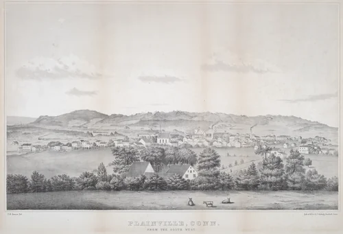 Plainville, Conn. From The South West by Titus H. Darrow
E. B. & E. C. Kellogg, print, 1855