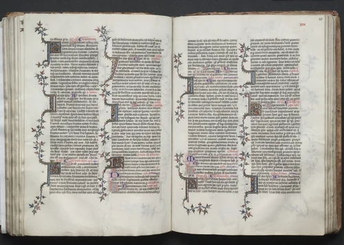 The Gotha Missal: Fol. 85r, Text by Master of the Boqueteaux, book, 1370-1380