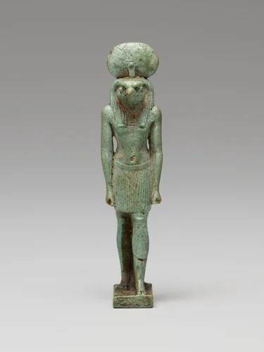 Amulet of Re-Horakhty by Egyptian, metalwork, -664--332