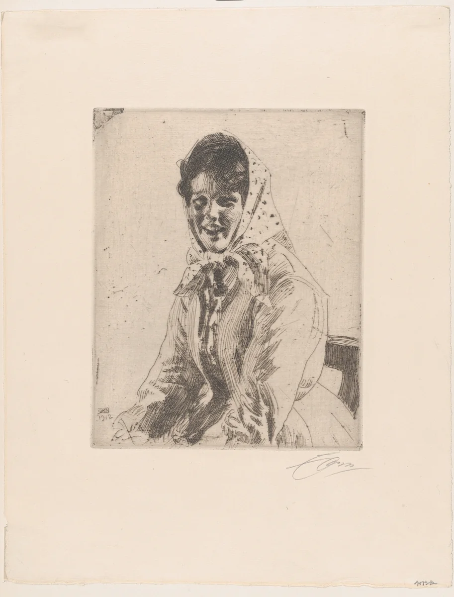 A Skeri Girl by Anders Zorn, print, 1912