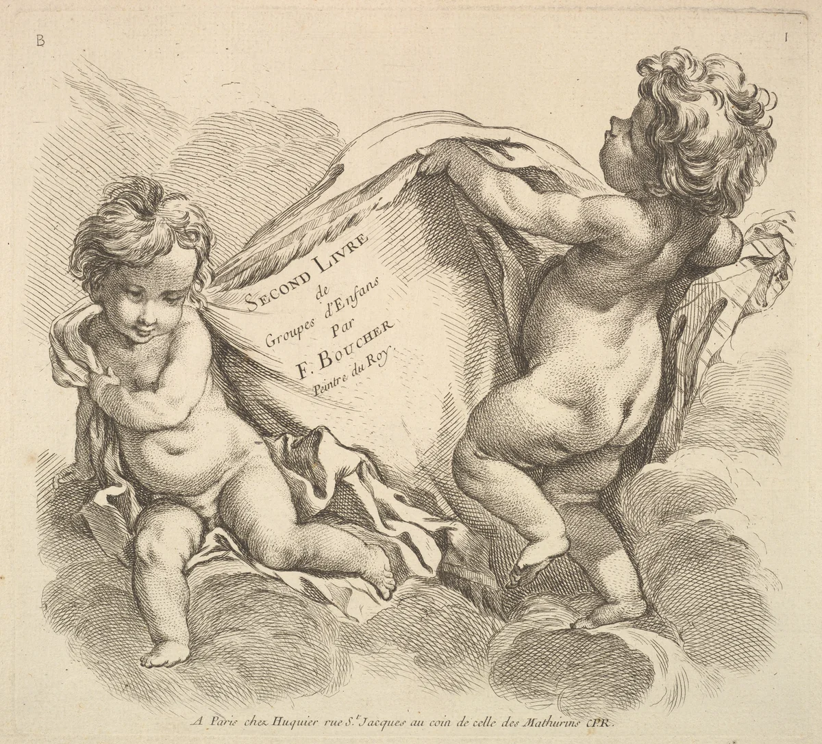 Frontispiece by Gabriel Huquier, print, 1738-1745