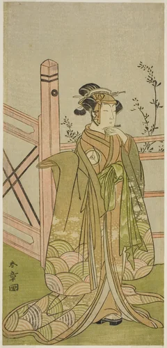 The Actor Iwai Hanshiro IV in an Unidentified Role by Katsukawa Shunsho (勝川 春章), print, 1767-1777