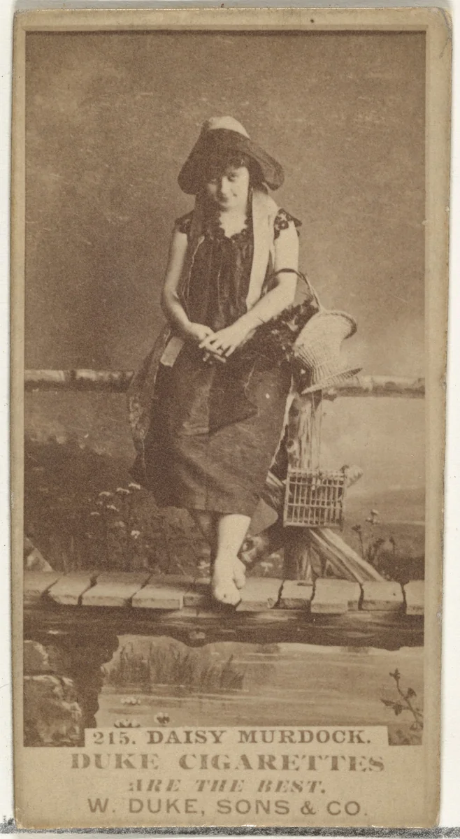 Card Number 215, Daisy Murdoch, from the Actors and Actresses series (N145-7) issued by Duke Sons & Co. to promote Duke Cigarettes by W. Duke, Sons & Co., photograph, 1880-1889